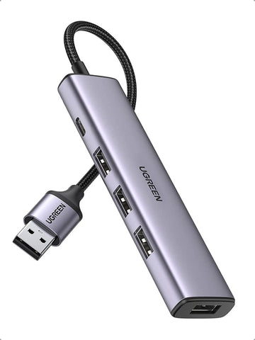 UGREEN 20805 USB 3.0 4 - Port Hub with USB - C Power Port - RnR Galore