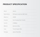 UGREEN 60521 USB - A to 8 - pin 90 Degree Angel Cable 1M - RnR Galore