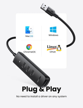 UGREEN 80657 USB 3.0 4 - Port Hub - RnR Galore