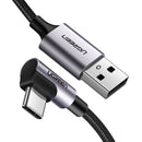 UGreen Angled USB Type - C to USB 2.0A Cable 2.0m 50942 - RnR Galore