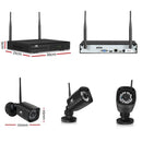 UL - TECH 3MP 8CH NVR Wireless 6 Security Cameras Set - RnR Galore