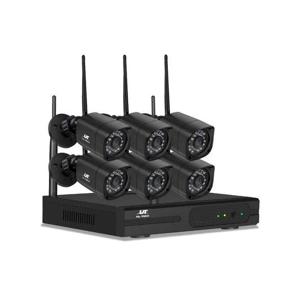 UL - TECH 3MP 8CH NVR Wireless 6 Security Cameras Set - RnR Galore