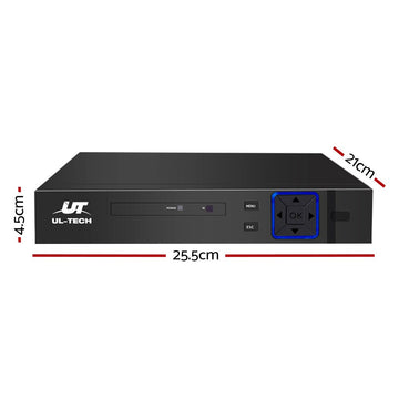UL - tech 8CH DVR 1080P 5in1 CCTV Video Recorder 4TB Hard Drive - RnR Galore