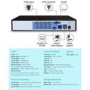 UL - tech 8CH DVR 1080P 5in1 CCTV Video Recorder 4TB Hard Drive - RnR Galore