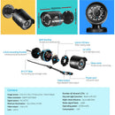 UL - tech CCTV Security System 4CH DVR 4 Cameras 4TB Hard Drive - RnR Galore