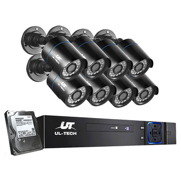 UL - tech CCTV Security System 8CH DVR 8 Cameras 4TB Hard Drive - RnR Galore