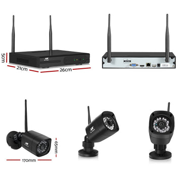 UL - tech CCTV Wireless Security Camera System 8CH Home Outdoor WIFI 6 Square Cameras Kit 1TB - RnR Galore