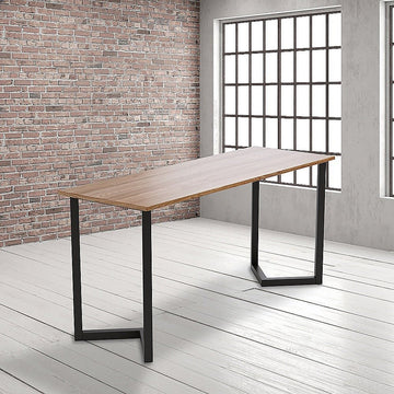 V Shaped Table Bench Desk Legs Retro Industrial Design Fully Welded - Black - RnR Galore