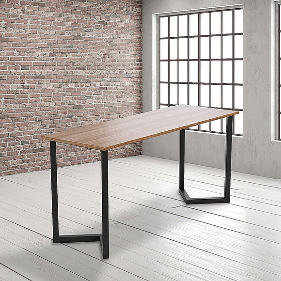 V Shaped Table Bench Desk Legs Retro Industrial Design Fully Welded - Black - RnR Galore