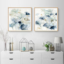 Wall Art 60cmx60cm Gingko Leaves By Carol Robinson 2 Sets Gold Frame Canvas - RnR Galore