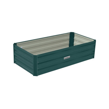 Wallaroo Garden Bed 120 x 60 x 30cm Galvanized Steel - Green - RnR Galore