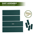 Wallaroo Garden Bed 120 x 60 x 30cm Galvanized Steel - Green - RnR Galore