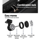 Wanderlite 20" 55cm Luggage Trolley Travel Set Suitcase Carry On Hard Shell Case Sets Lightweight Black - RnR Galore