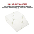 Wedge Elevation Pillow Cool Gel Memory Foam Leg Raiser Support Cushion - RnR Galore