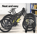 Weisshorn 4 Bike Stand Rack Bicycle Storage Floor Parking Holder Cycling Black - RnR Galore