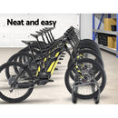 Weisshorn 6 Bike Stand Rack Bicycle Storage Floor Parking Holder Cycling Silver - RnR Galore