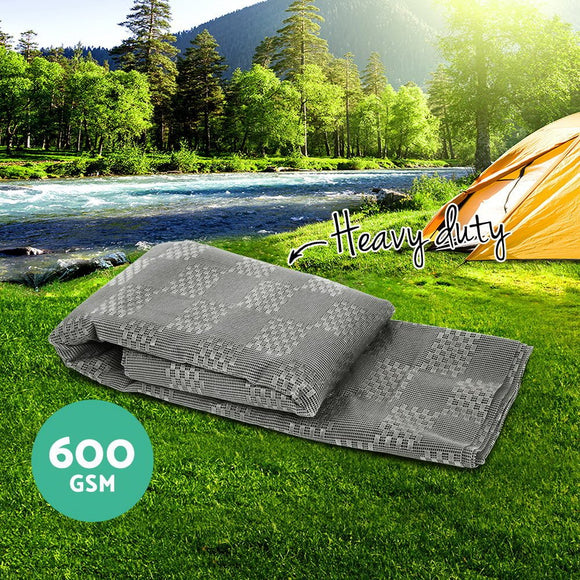 Weisshorn 6M X 2.5M Annex Matting 600GSM Floor Mats Mesh Caravan Camping Annexe - RnR Galore