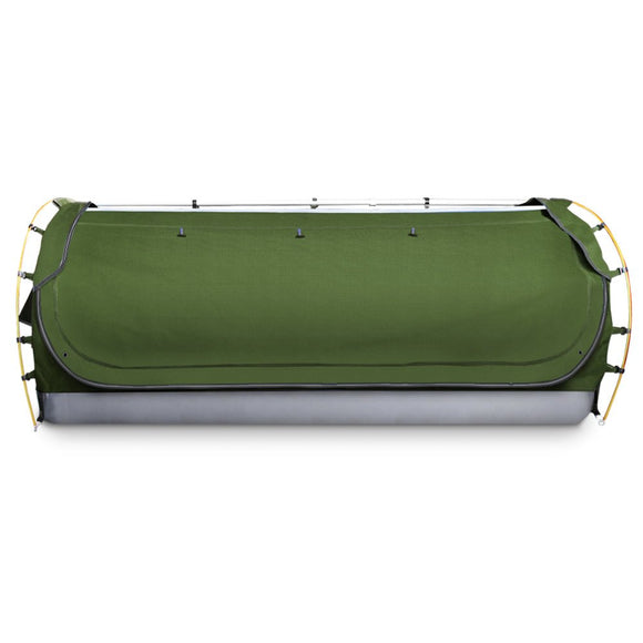 Weisshorn Double Swag Camping Swags Canvas Free Standing Dome Tent Celadon - RnR Galore
