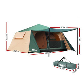 Weisshorn Instant Up Camping Tent 8 Person Pop up Tents Family Hiking Dome Camp - RnR Galore