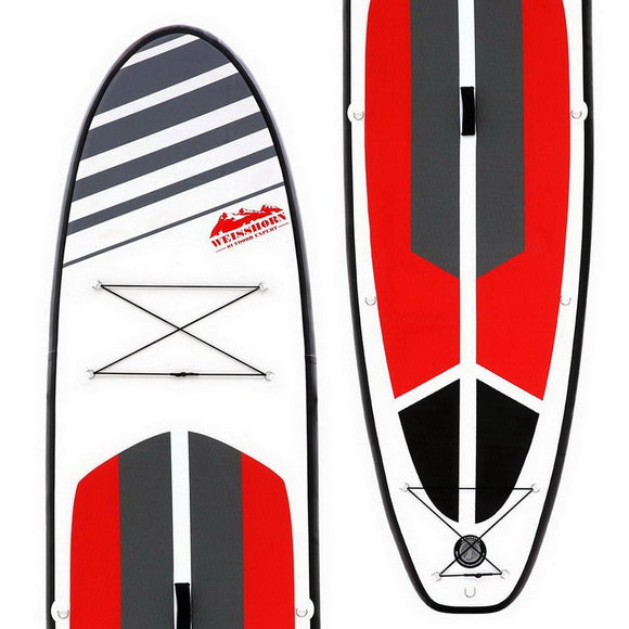 Weisshorn Stand Up Paddle Board 11ft Inflatable SUP Surfboard Paddleboard Kayak Surf Black - RnR Galore