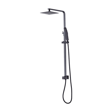 WELS 8" Rain Shower Head Set Square Dual Heads Faucet High Pressure Hand Held - RnR Galore