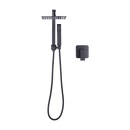 WELS 8" Rain Shower Head Set Square Dual Heads Faucet High Pressure With Mixer - RnR Galore