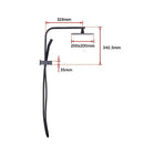 WELS 8" Rain Shower Head Set Square Dual Heads Faucet High Pressure With Mixer - RnR Galore
