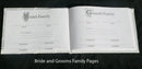 White Wedding Guest Book Register with Silver Pen Matching Stand Set 36 Lined Pages - White Sach Diamante Cover - RnR Galore