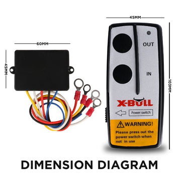 X - BULL 2x Wireless Winch Remote Control 12 Volt 150ft Handset Switch 4wd - RnR Galore