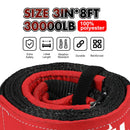 X - BULL 4WD Recovery Kit Kinetic Recovery Rope With 14500LBS Electric Winch 12V Winch 4WD 4X4 Offroad - RnR Galore