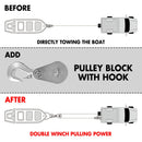 X - BULL 5000LBS Electric Boat Winch 12V Portable Detachable Marine Ship Trailer Winch - RnR Galore