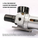 X - BULL Air Compressor Moisture Filter Water Trap Filter Regulator Mount Fitting - RnR Galore