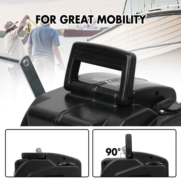 X - BULL Electric Boat Winch 12V 6500LBS Portable Detachable Steel Cable Marine Ship 3000KG 4WD - RnR Galore