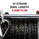 X - BULL Electric Winch 12v Synthetic Rope 4500LBS Wireless Remote ATV UTV 2041KG - RnR Galore
