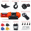 X - BULL Electric Winch 12v Synthetic Rope 4500LBS Wireless Remote ATV UTV 2041KG - RnR Galore