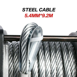 X - BULL Electric Winch 3000lbs/1360kg Wireless 12V Steel Cable ATV 4WD BOAT 4X4 - RnR Galore