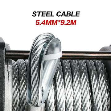 X - BULL Electric Winch 3000lbs/1360kg Wireless 12V Steel Cable ATV 4WD BOAT 4X4 - RnR Galore