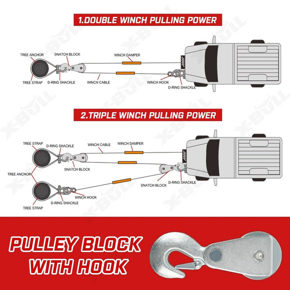 X - BULL Electric Winch 6000LBS 12V BOAT Synthetic Rope Wireless Remote 4WD ATV UTV - RnR Galore
