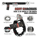 X - BULL Recovery Kit Kinetic Recovery Rope With 2PCS Recovery Tracks Gen2.0 Red - RnR Galore