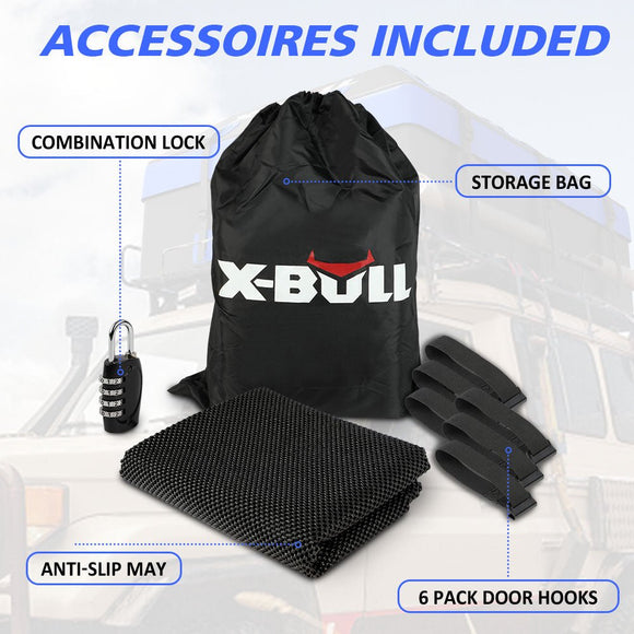 X - BULL Waterproof Car Roof Cargo Bag 595L Top Rack Carrier Luggage Storage Cube - RnR Galore