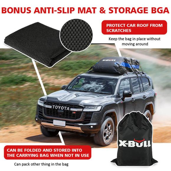 X - BULL Waterproof Car Roof Top Rack Carrier ravel Cargo Luggage Cube Bag Trave 425L - RnR Galore
