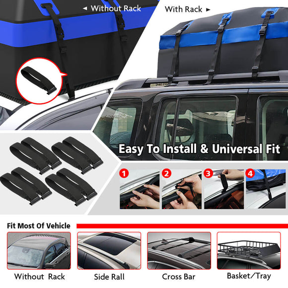 X - BULL Waterproof Car Roof Top Rack Carrier ravel Cargo Luggage Cube Bag Trave 425L - RnR Galore