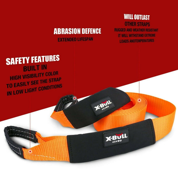 X - BULL Winch Recovery Kit Recovery tracks /Snatch Strap Off Road 4WD - RnR Galore
