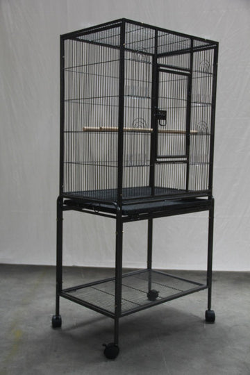 YES4PETS 135cm Bird Cage Parrot Aviary Pet Stand - alone Budgie Perch Castor Wheels - RnR Galore