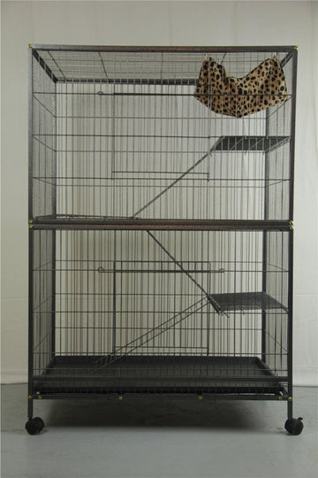 YES4PETS Pet 140cm 4 Level Bird Ferret Parrot Cage Aviary Cat Castor - RnR Galore