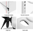 Zenses Massage Table 75cm 3 Fold Aluminium Beauty Bed Portable Therapy White - RnR Galore