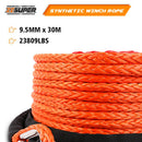 ZESUPER Winch Rope 9.5MM X 30M Dyneema SK75 Hook Synthetic Car Tow Recovery Cable Hook - RnR Galore